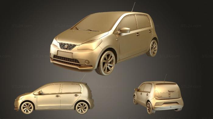 Автомобили и транспорт (Сиденье mii 5d 2016, CARS_3410) 3D модель для ЧПУ станка